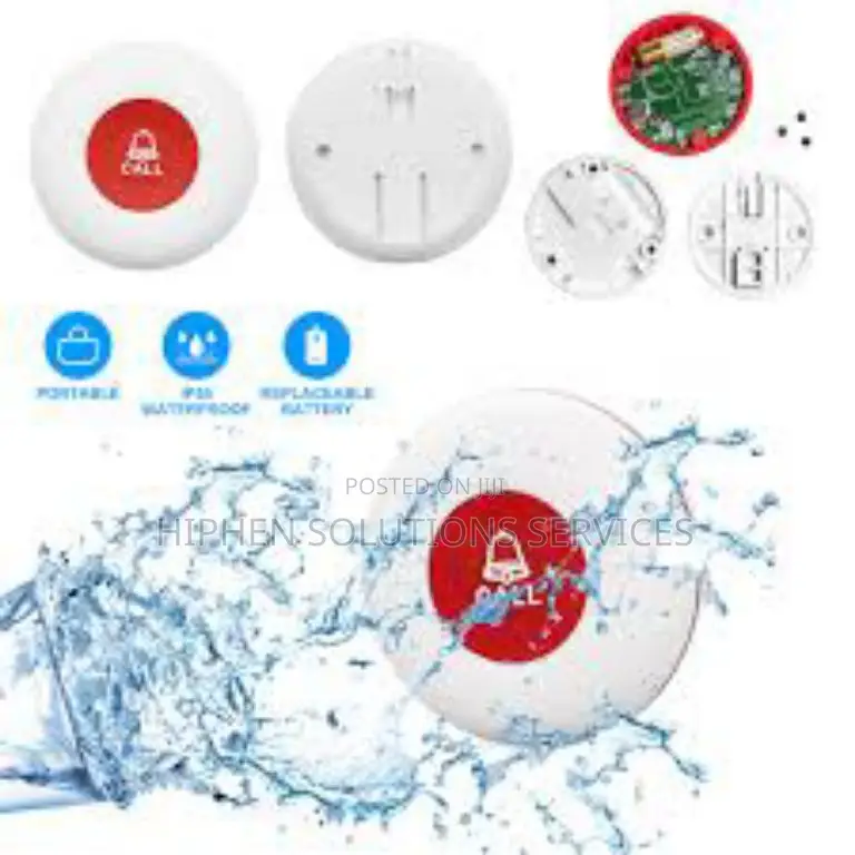 Wireless Alert Call White Button Patient Bell For Hospi
