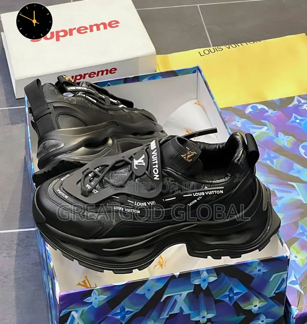 Louis Vuitton Luxury (Double-Sole) Black Sneakers