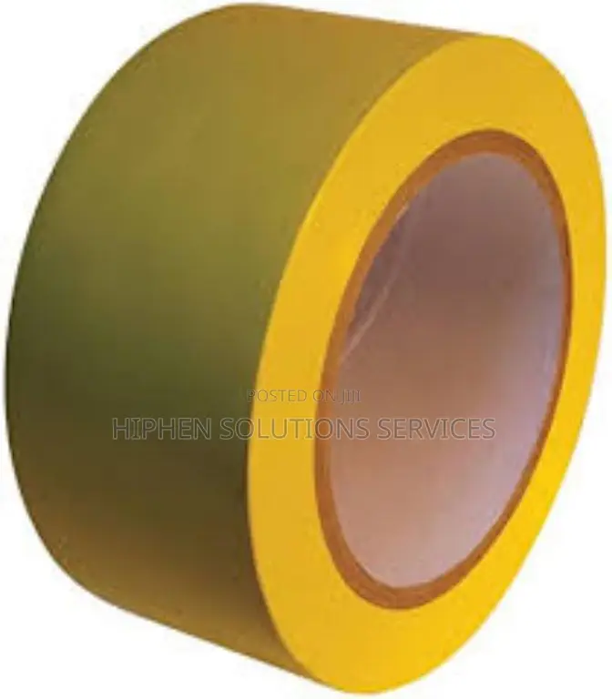 Black & Yellow Hazard Safety Floor Tape