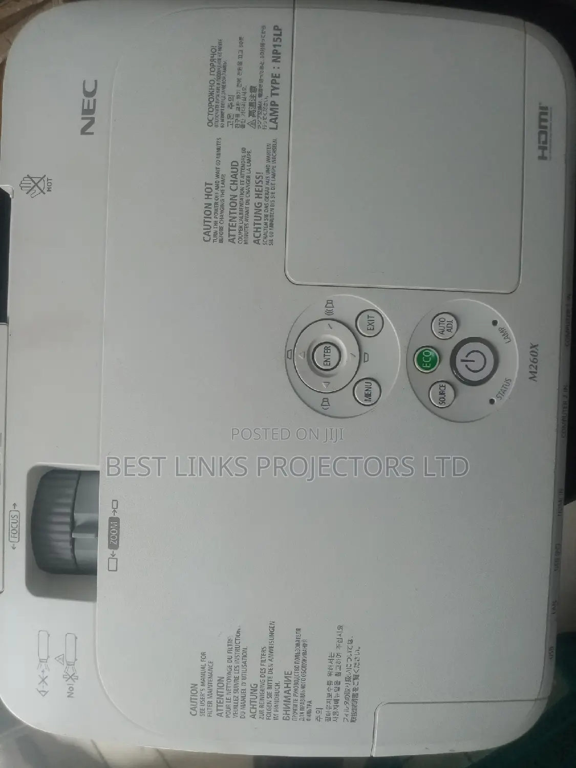Nec Projector 3500 Lumens With Hdmi