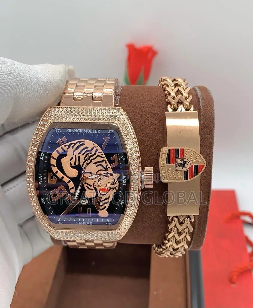Affordable Franck Muller and Bracelet Set Comes With Box 
