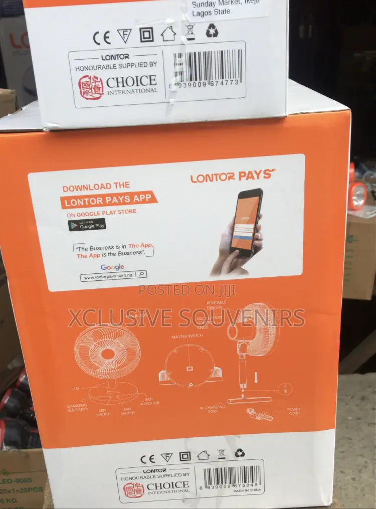 Lontor Rechargeable Table Fan (12inches)