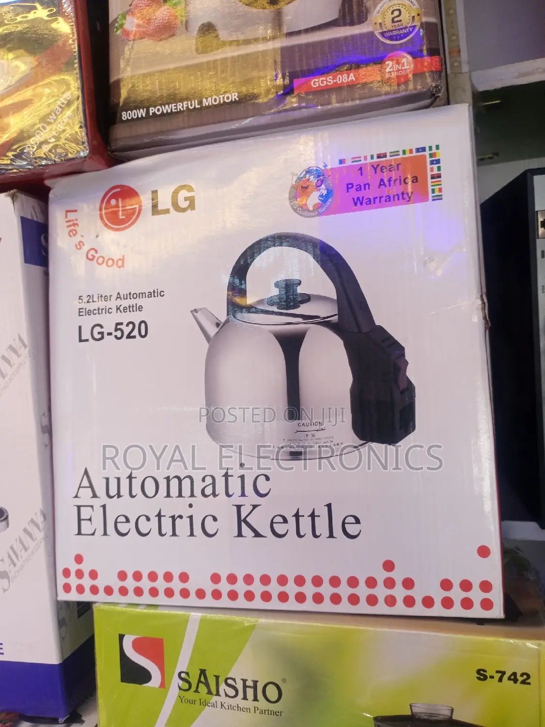 Top Class LG 5.2L Automated Electric Kettle