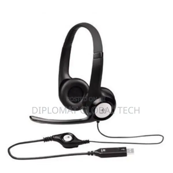 H340 Usb Headset Clear Chat Noise-Canceling Microphone