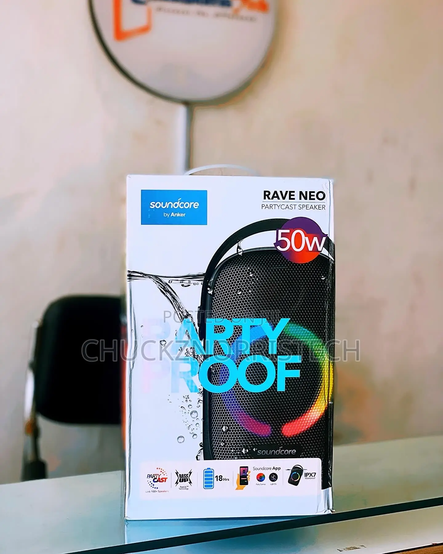 Anker Sound Core Rave Neo Partyproof 50W Speaker