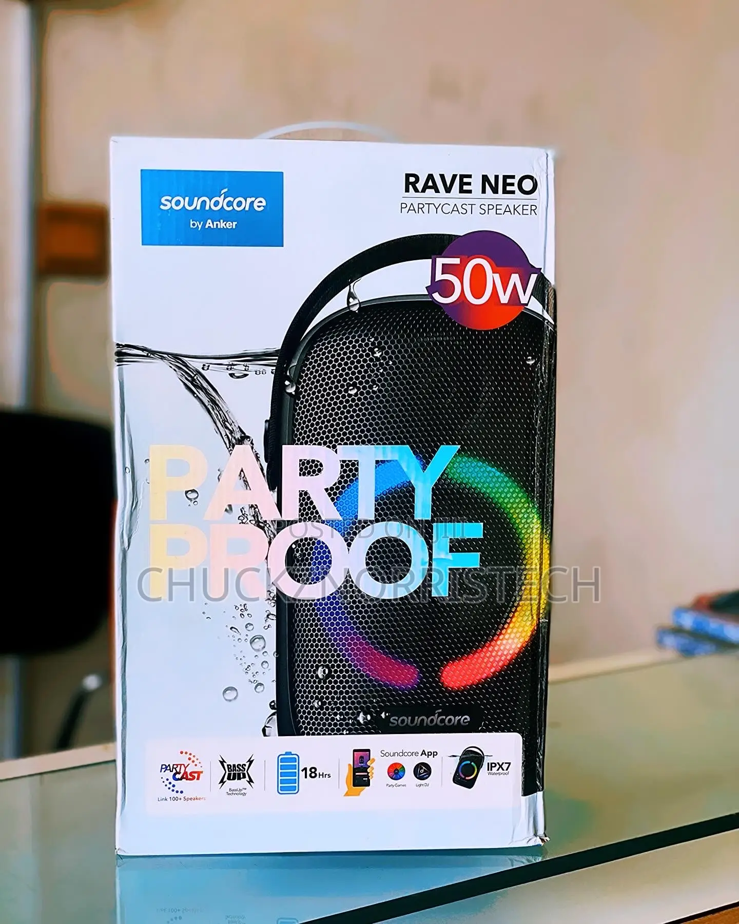 Anker Sound Core Rave Neo Partyproof 50W Speaker