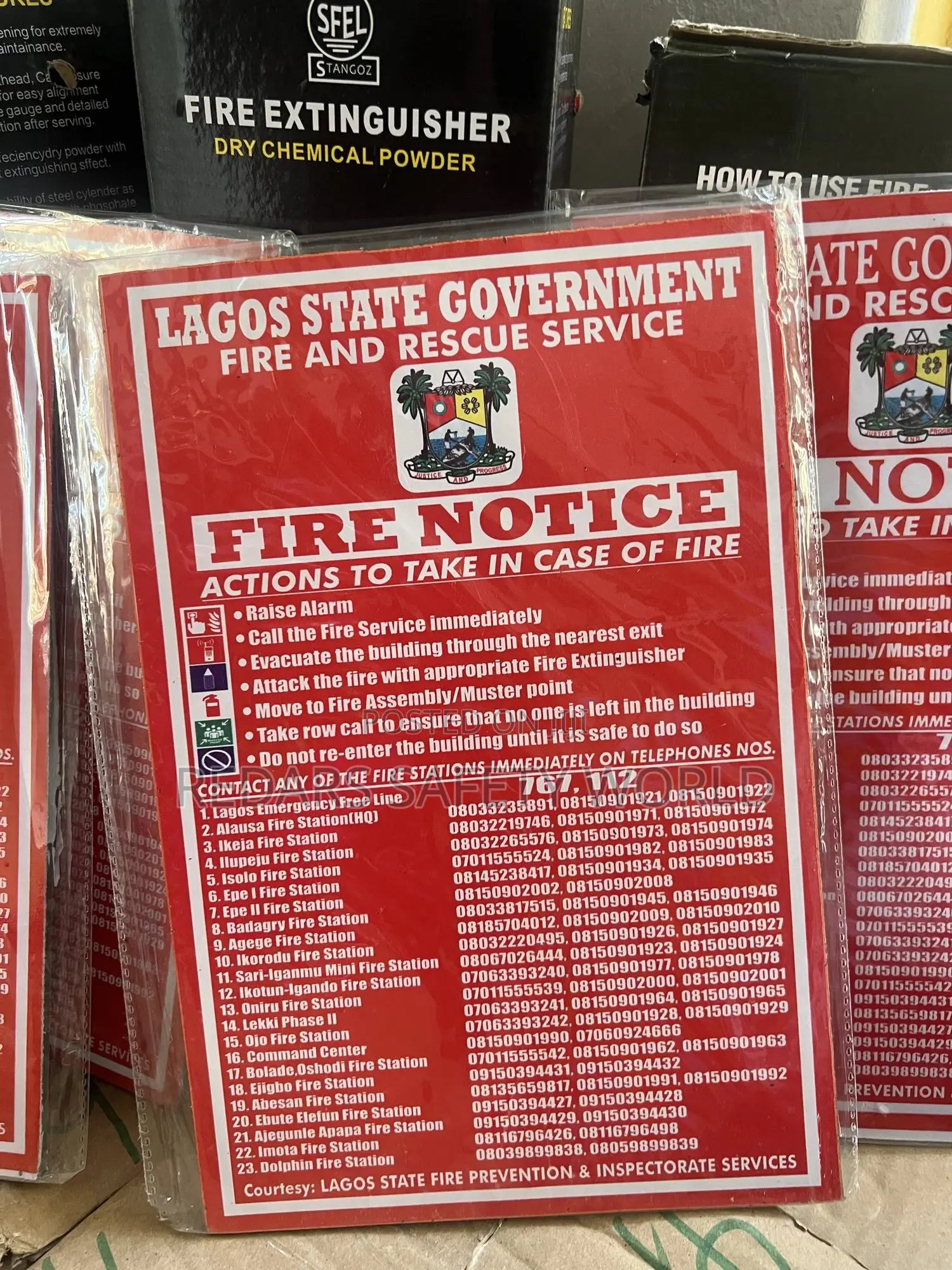 Fire Notice Signage