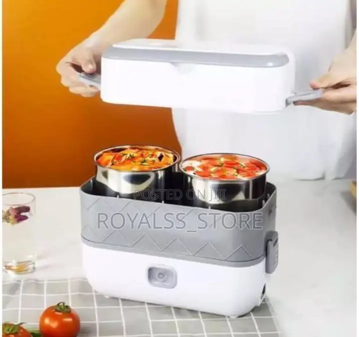 Stainless Steel Electric Lunch Box 110v 4in1 Double Layers