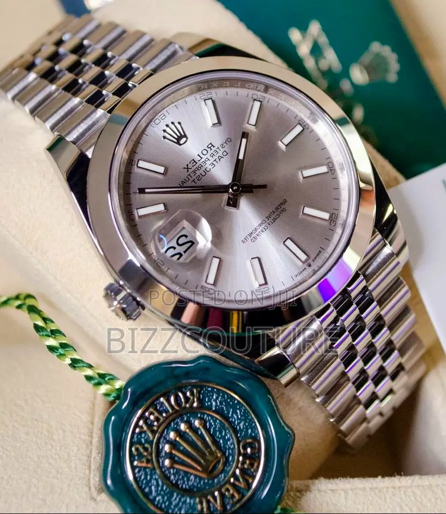 Original ROLEX DATE-JUST Silver Chain Available in Store