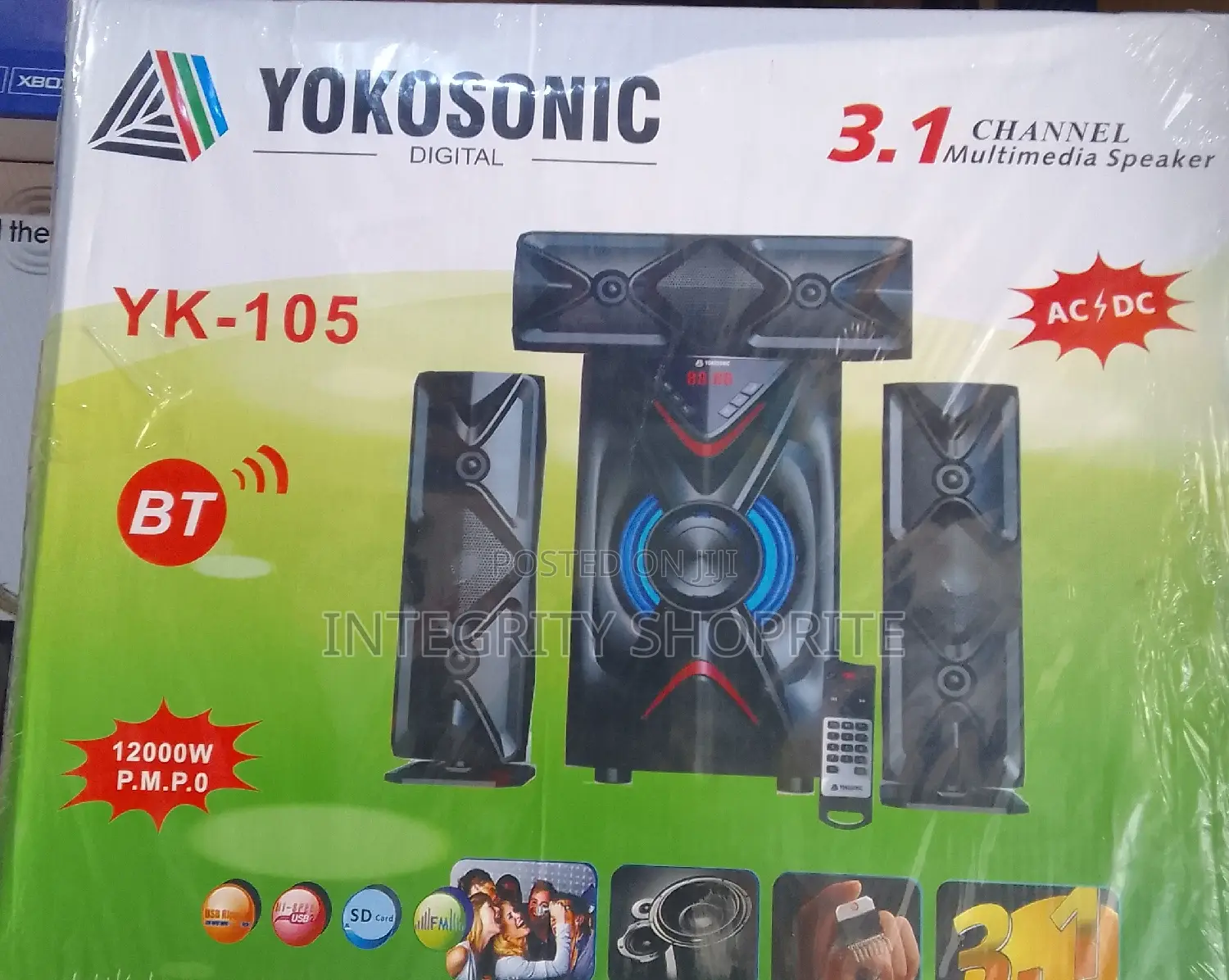 3.1ch Powerful Bluetooth Powerful Home Theater Black