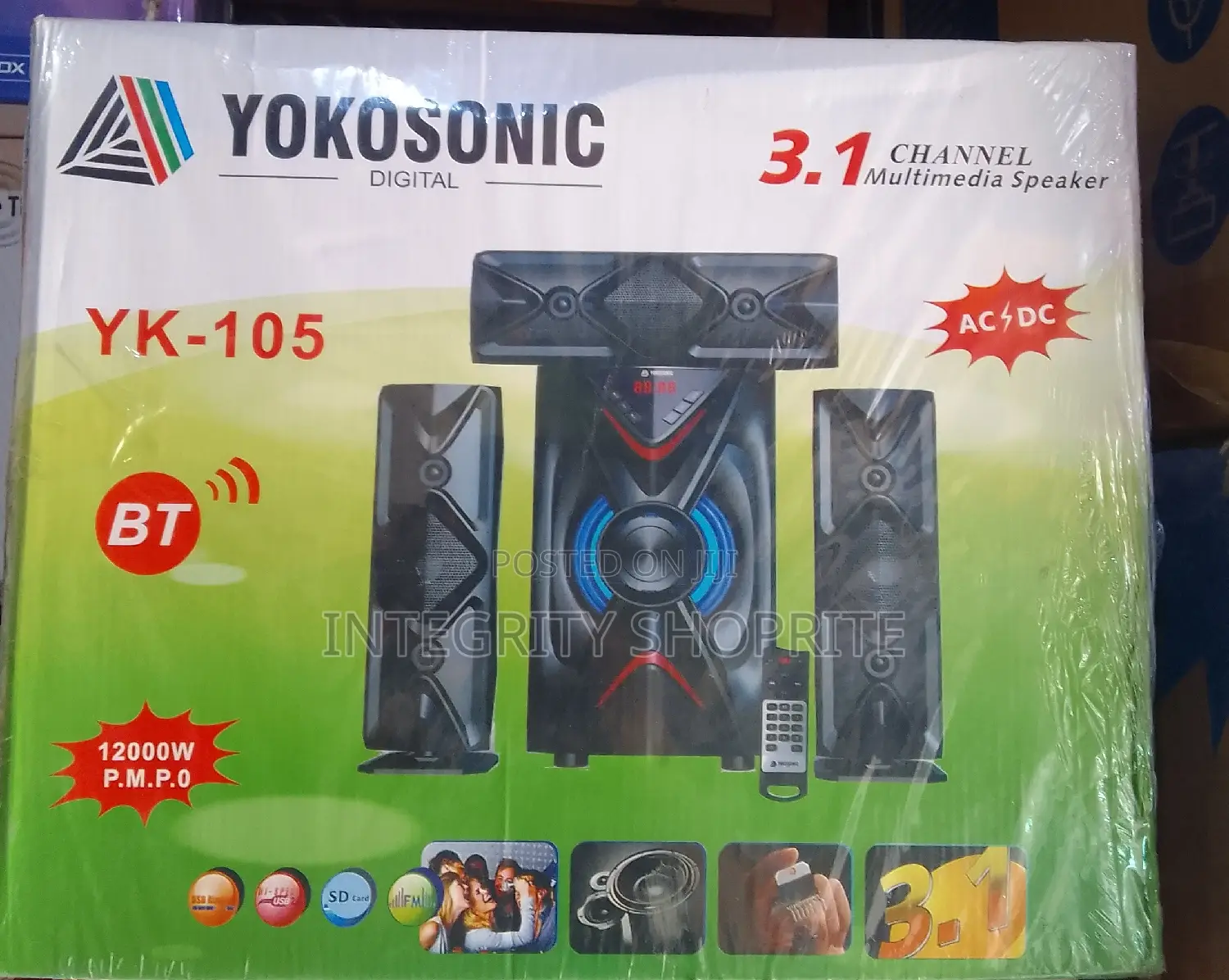 3.1ch Powerful Bluetooth Powerful Home Theater Black