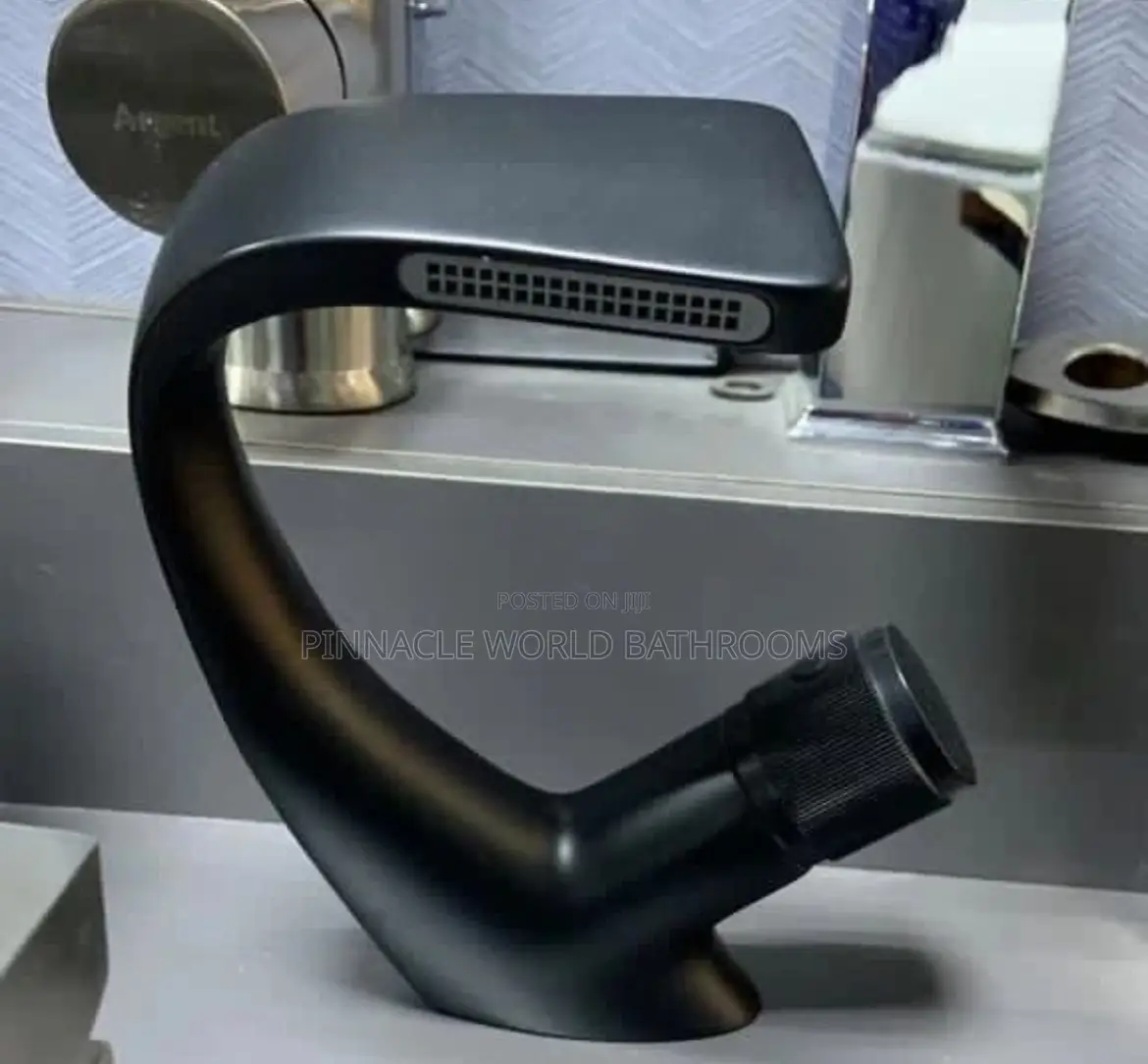 Hot and Cold Matt Back Basin Mixer