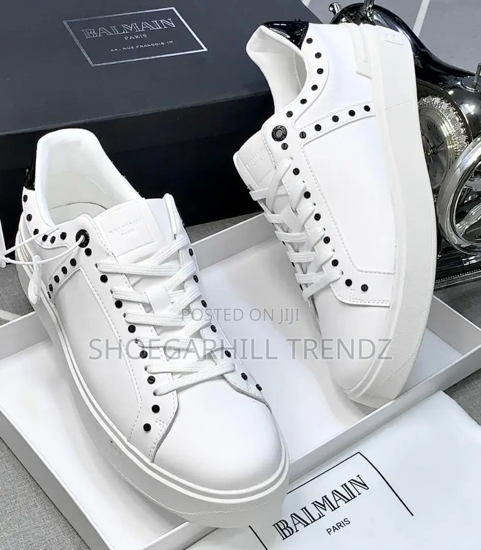 Balmain Sneakers- White and Black
