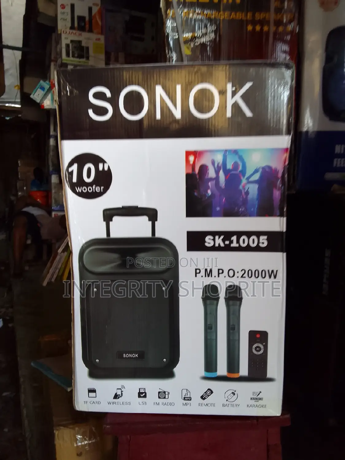 SONOK 10 Inches PA System With Two Wireless Microphonesė
