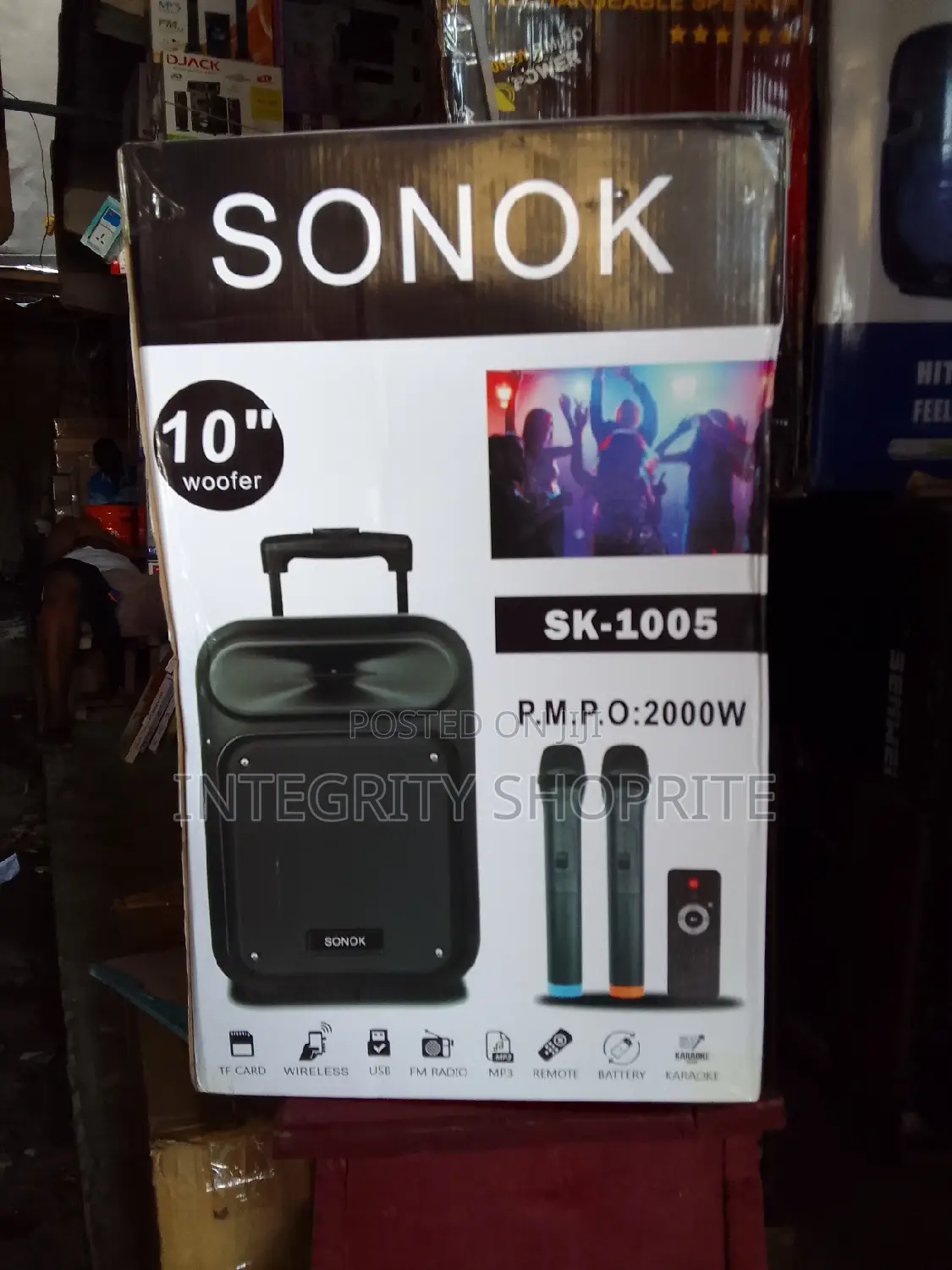 SONOK 10 Inches PA System With Two Wireless Microphonesė