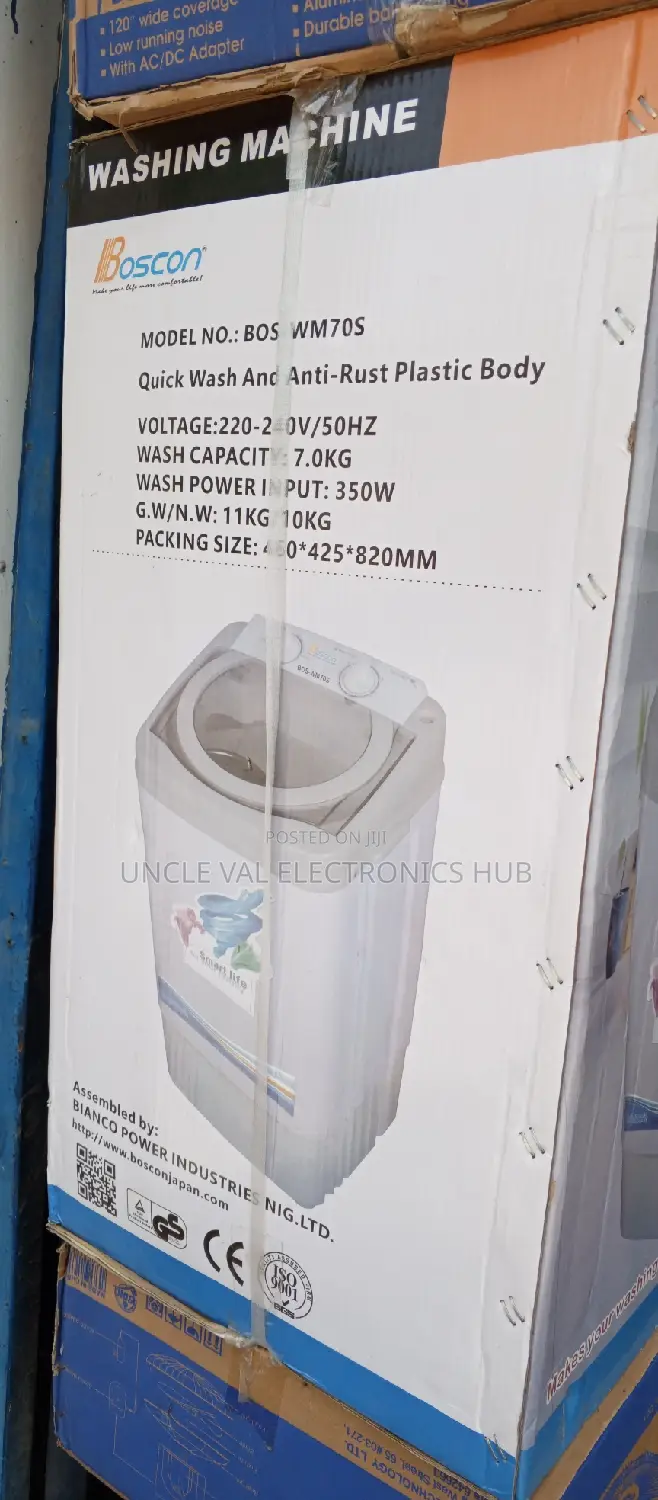 Boscon 7kg Single Tub Washing Machine