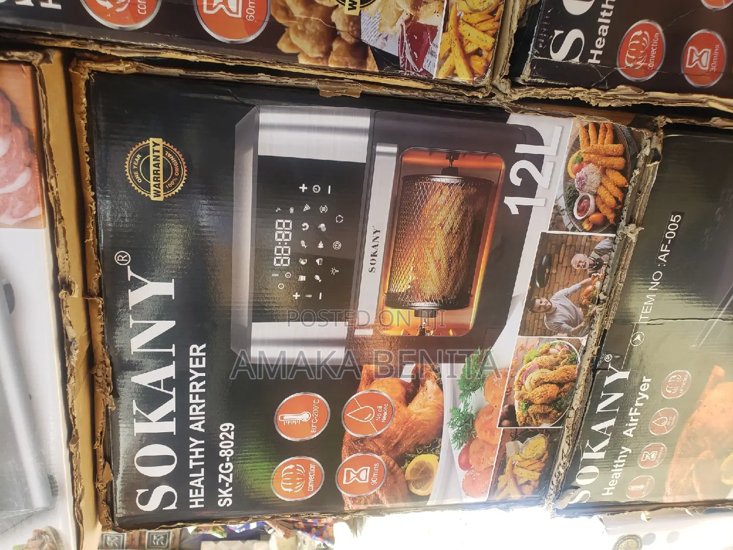 Sokany Digital Airfryer 12ltrs