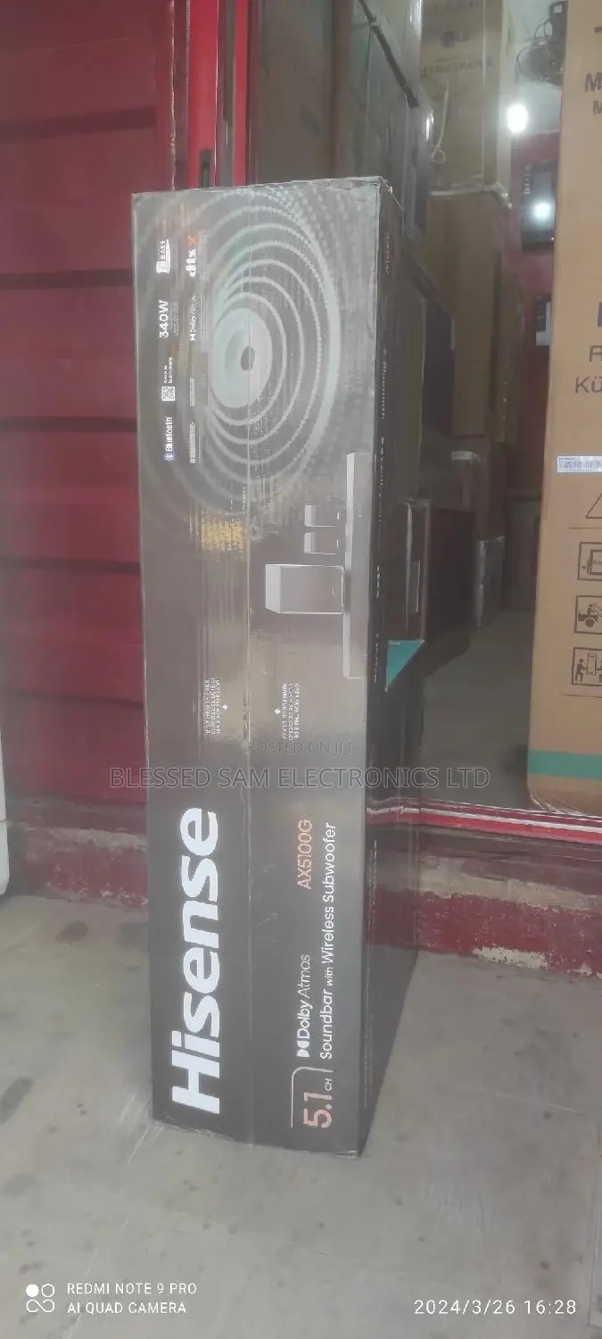 Hisense 340watts Atoms Sound Bar ( Powerful) Bluetooth >USB