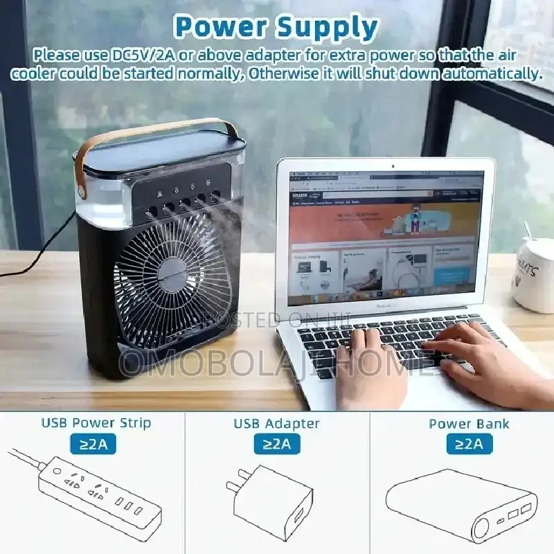 Rechargeable Mini Cooling Fan Mist Water Fan Air Coolers