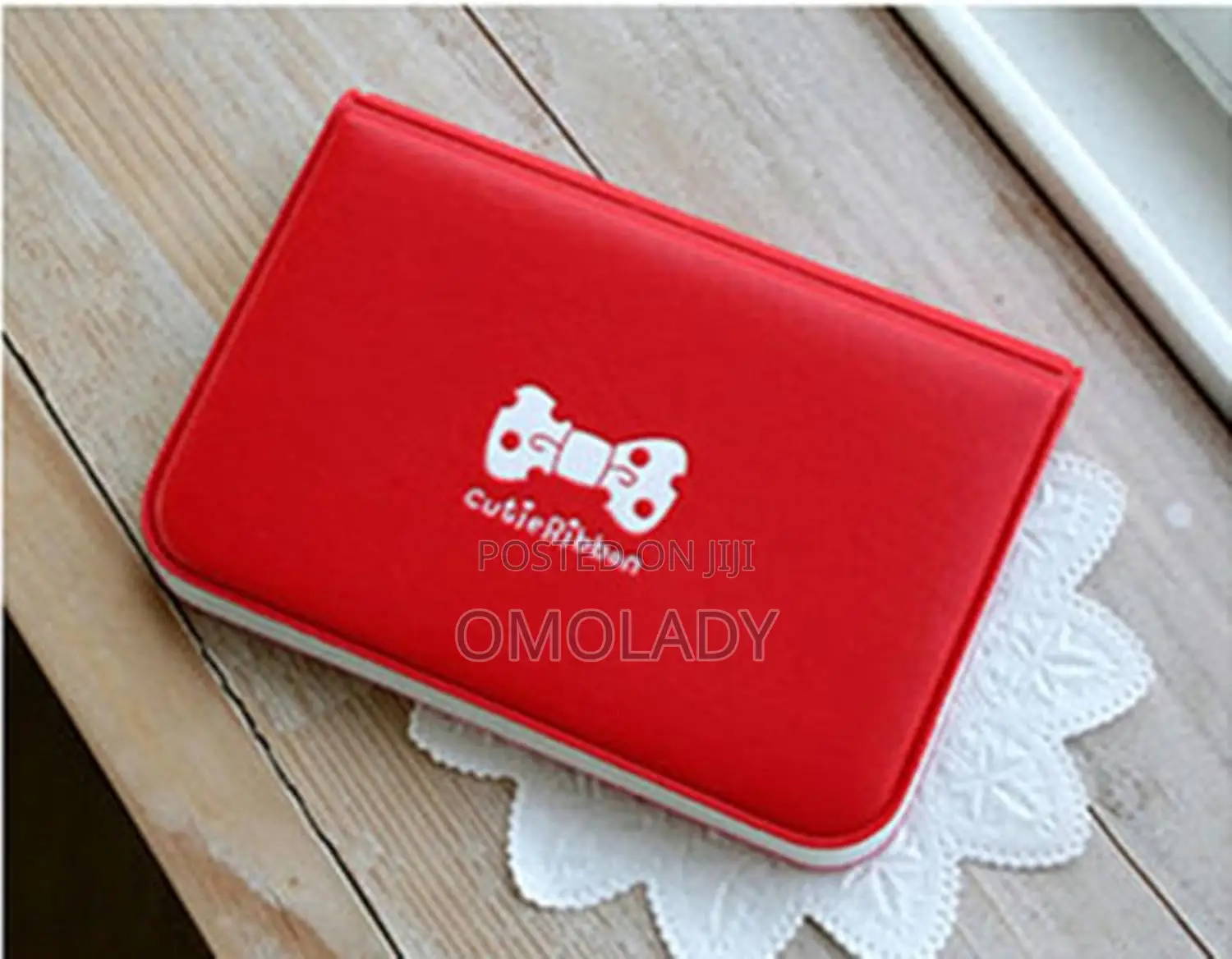 Cutie Ribbon Credit, Id, Business Card Holder-12 Slots-Red