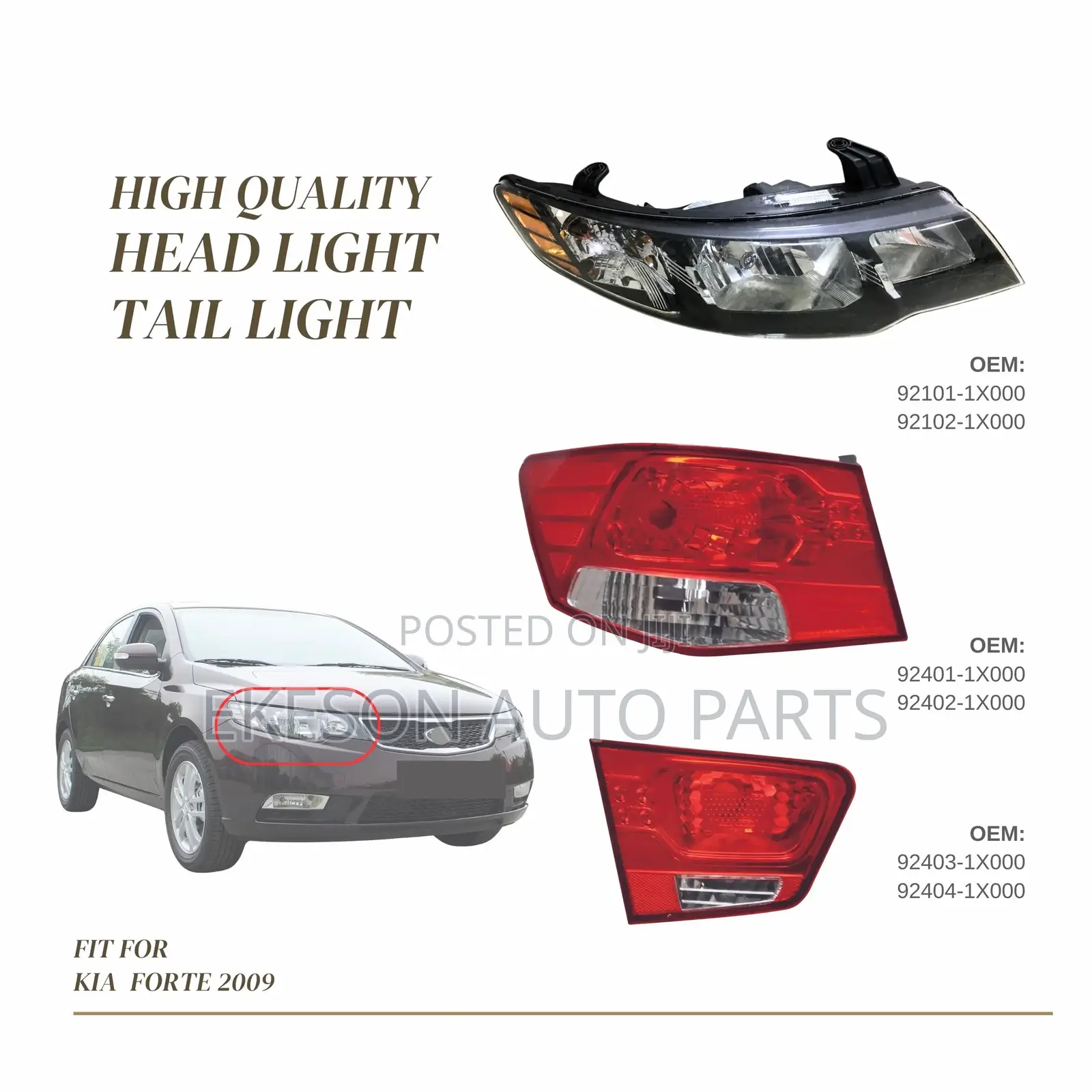 Full Light Head Lamp Kia Cerato 2009/2010