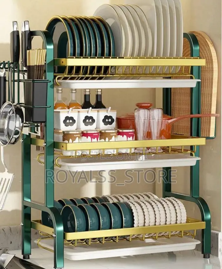 3 Steps High Quality Rust Resistant Plate Rack