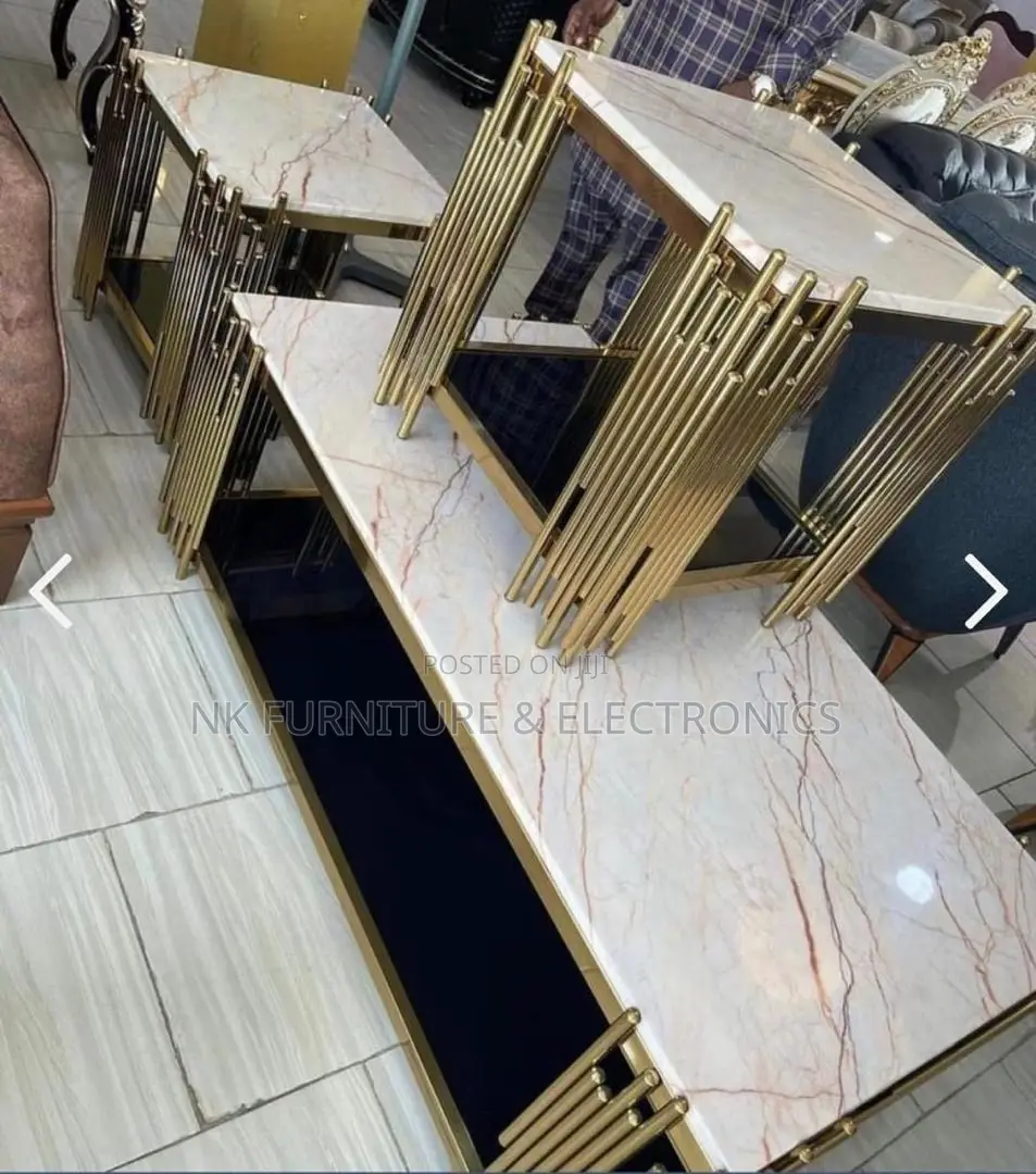Three in One Marble Top Center Table