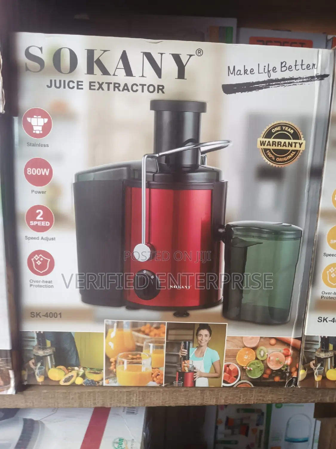 Sokany Fruit Juicer - 800 Watts