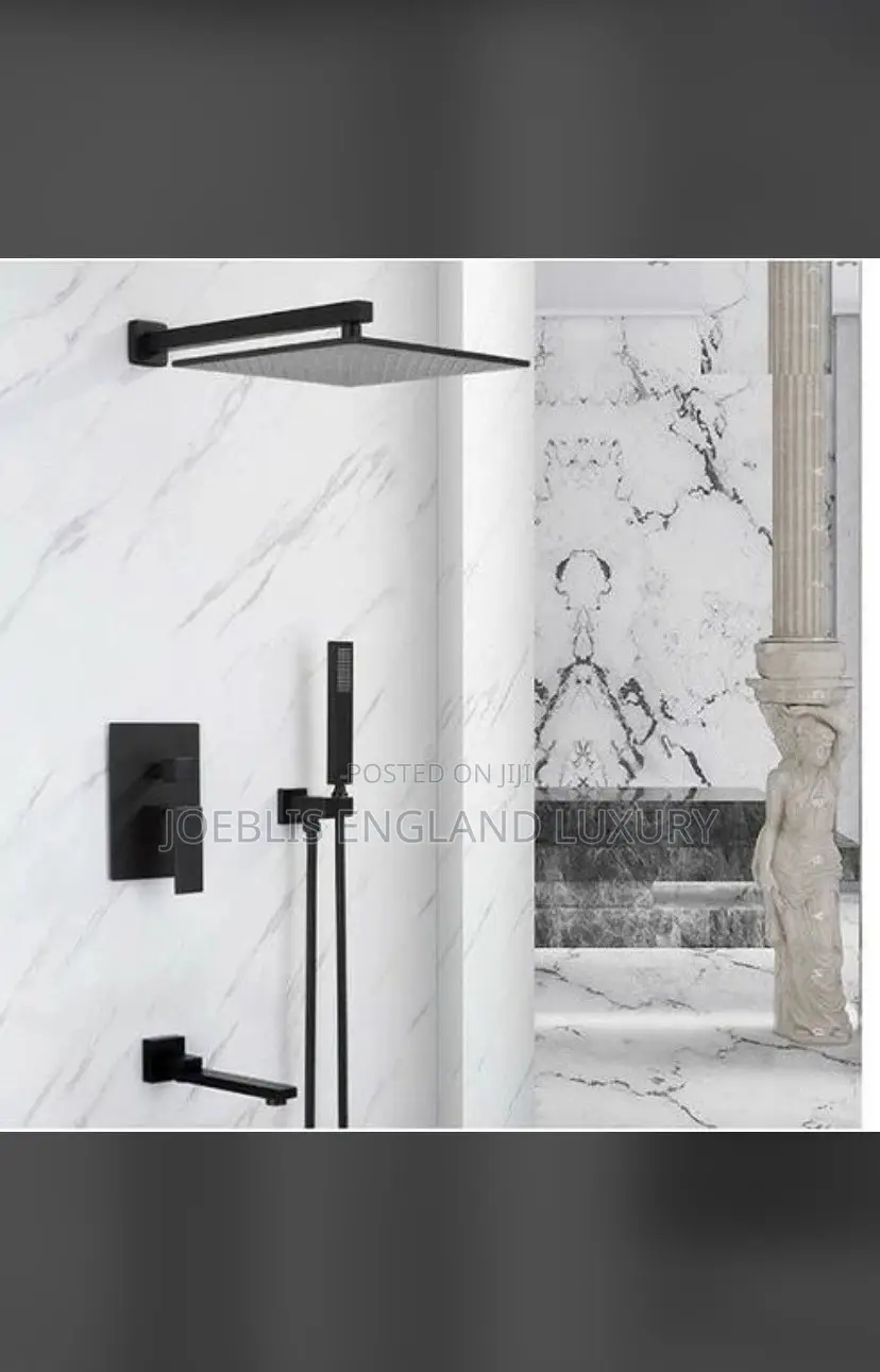 Conduit Shower Matt Black 5 Ways