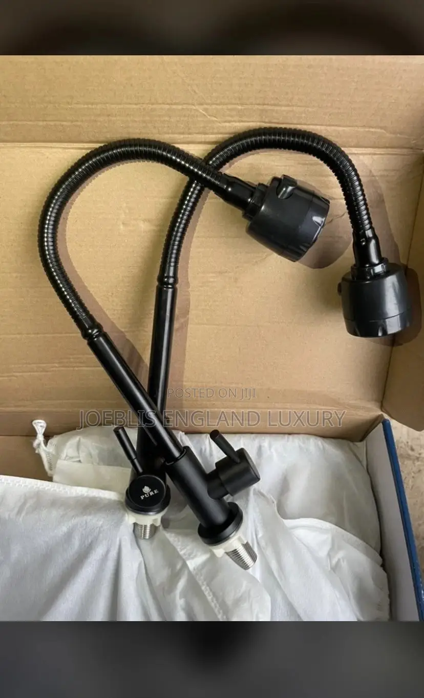 Single Black Sink Spring Tap
