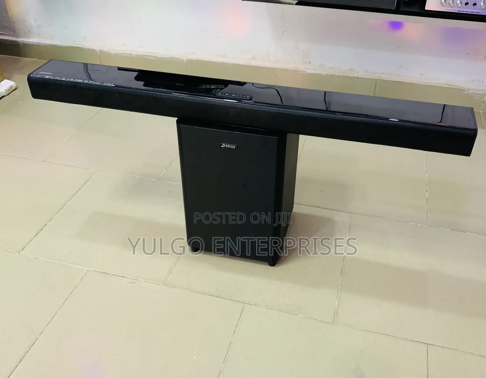 Deboss Wireless Sound Bar and Subwoofer