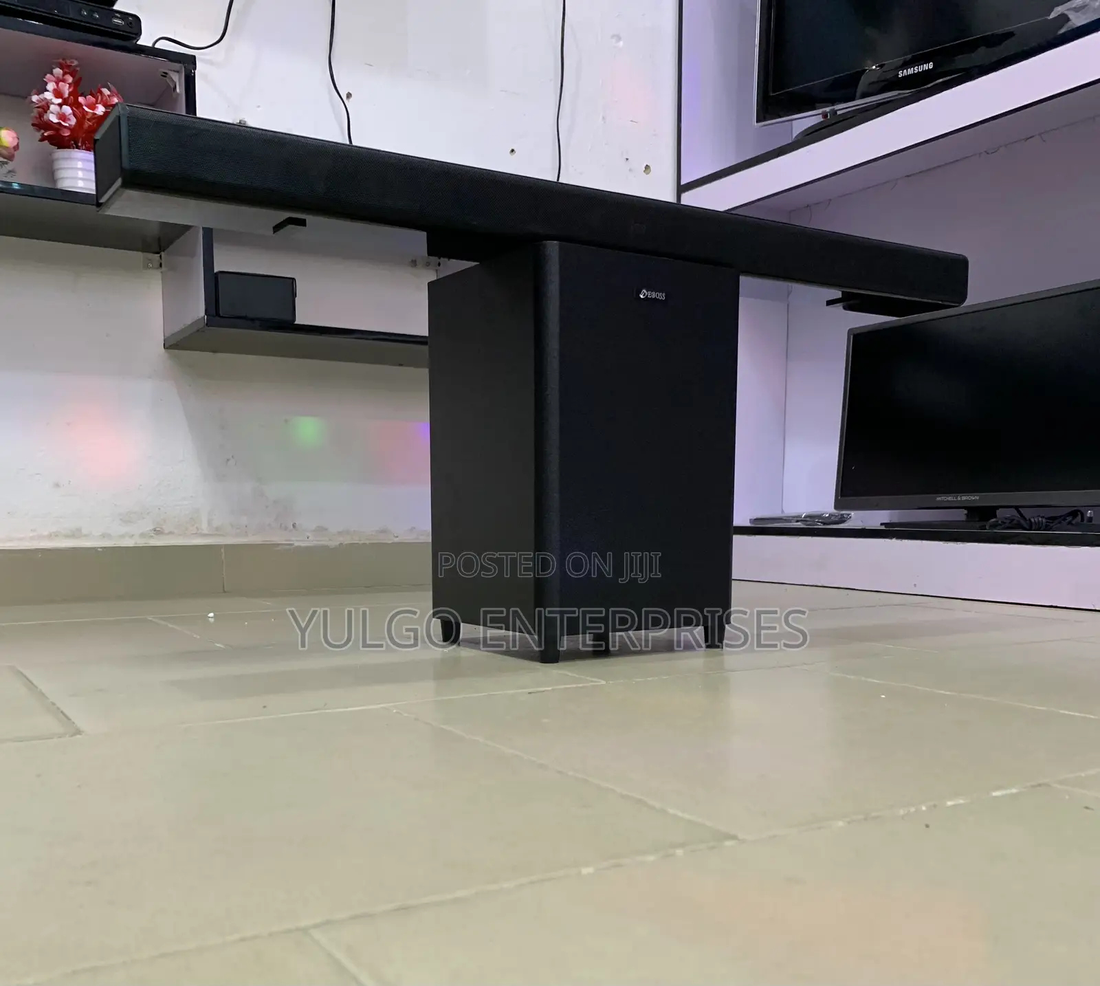 Deboss Wireless Sound Bar and Subwoofer