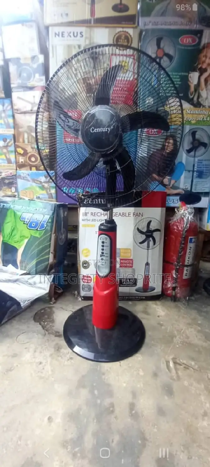 Century 18" Inches Rechargeable Fan