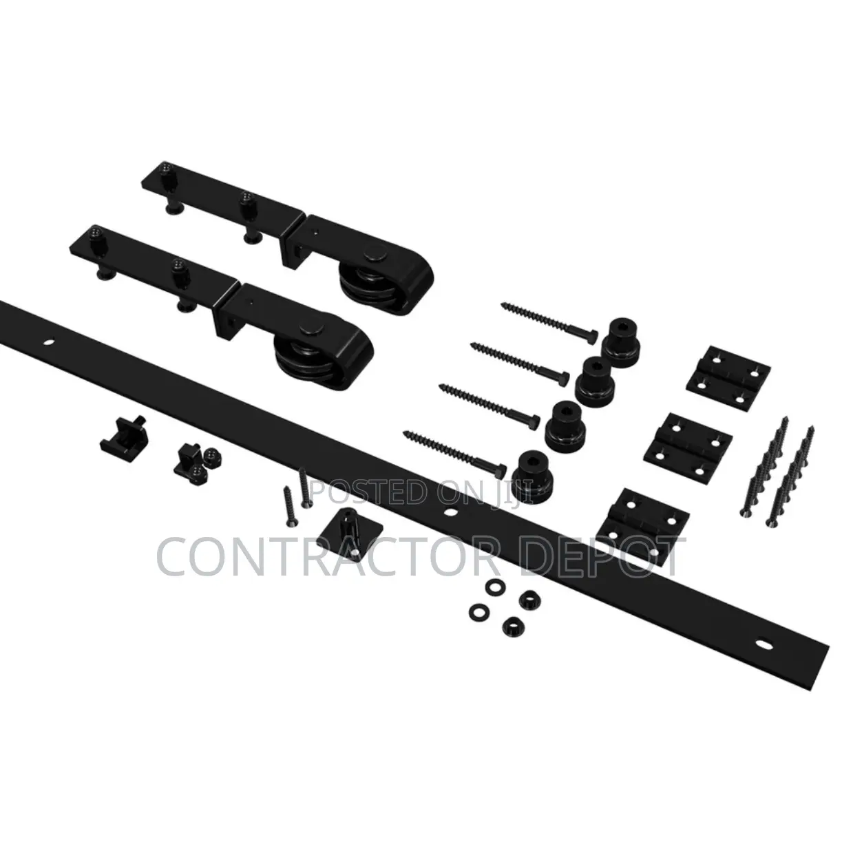 Heavy Duty Sturdy Bifold Barn Door Hardware Kit
