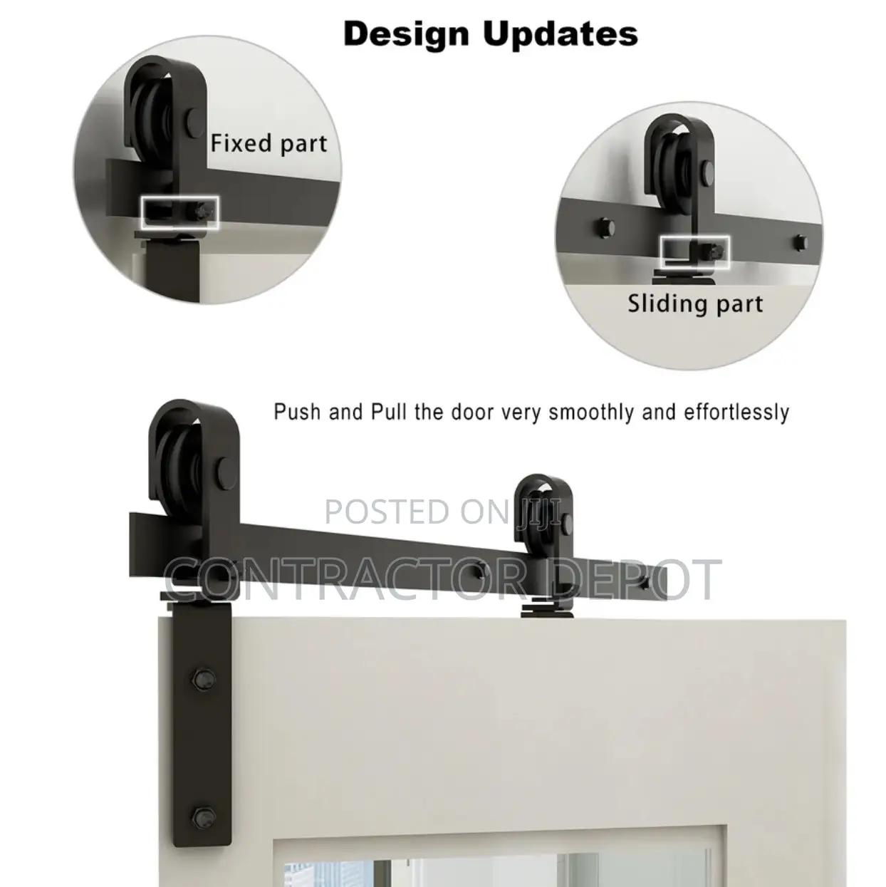 TSMST 3 Bi-Folding Sliding Barn Door Hardware