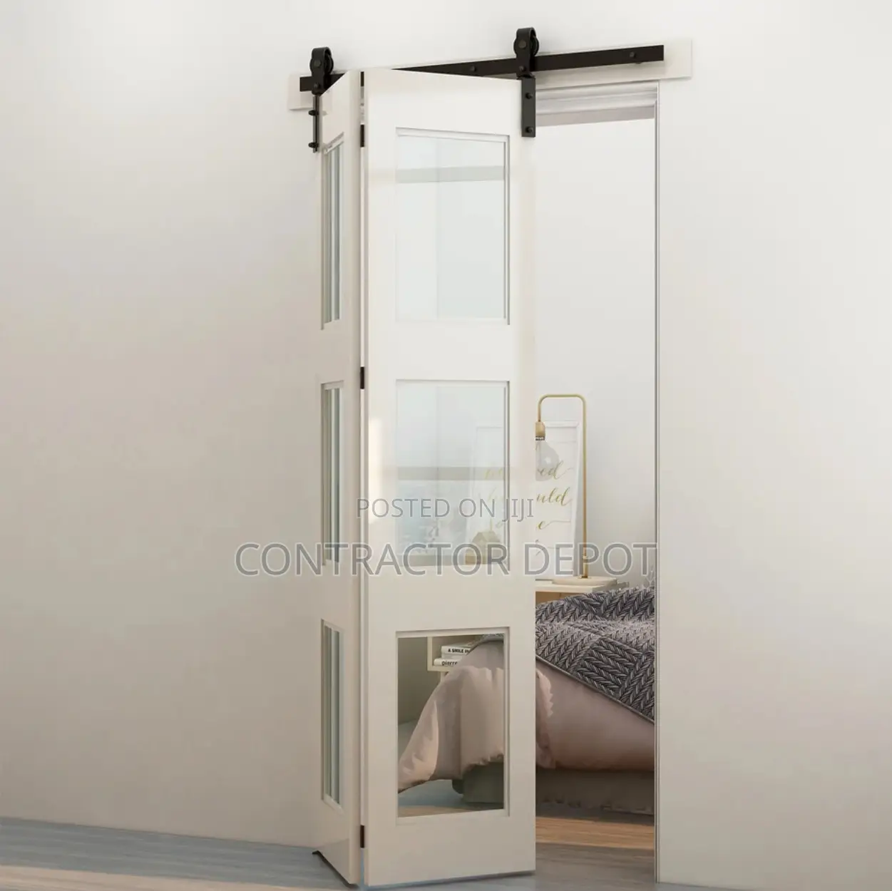 TSMST 3 Bi-Folding Sliding Barn Door Hardware