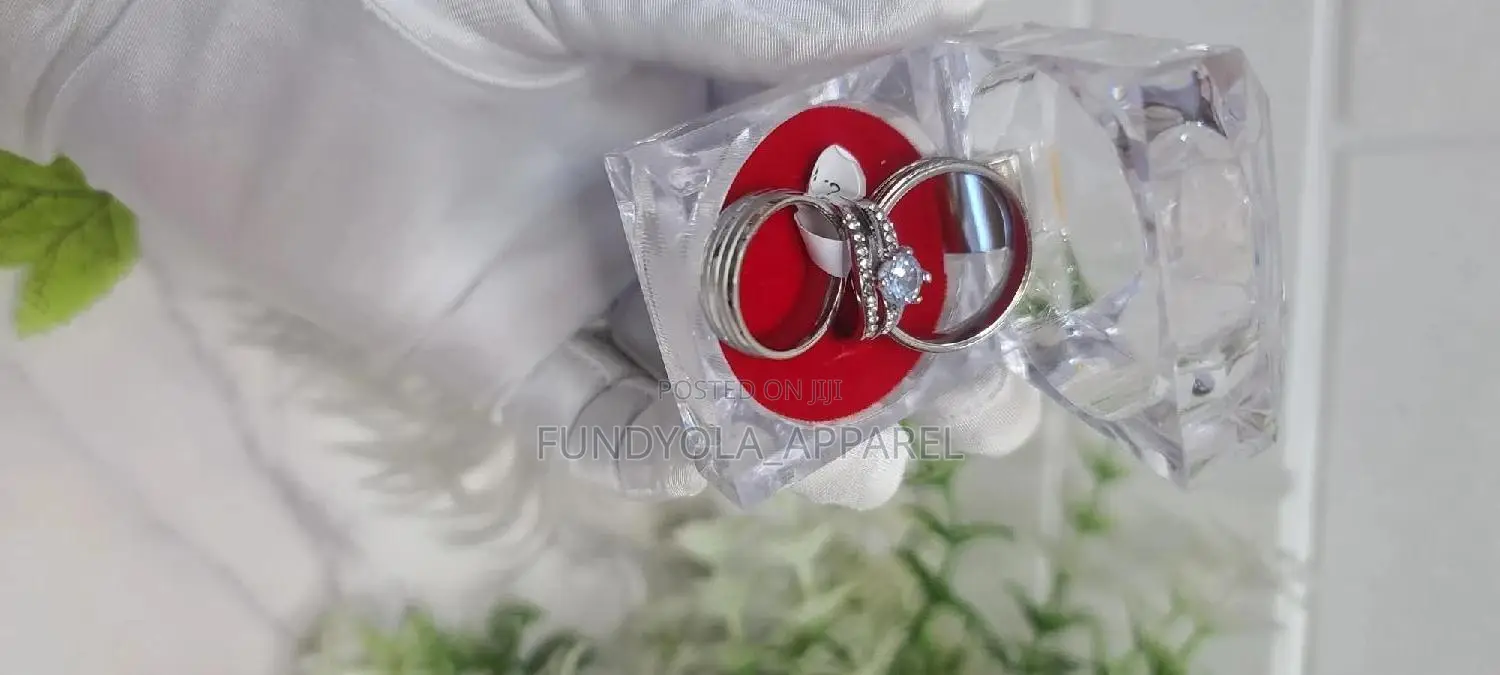 Trio Titanium Steel Wedding Set