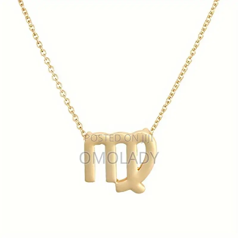 Zodiac Sign Gold Necklace - (Virgo)