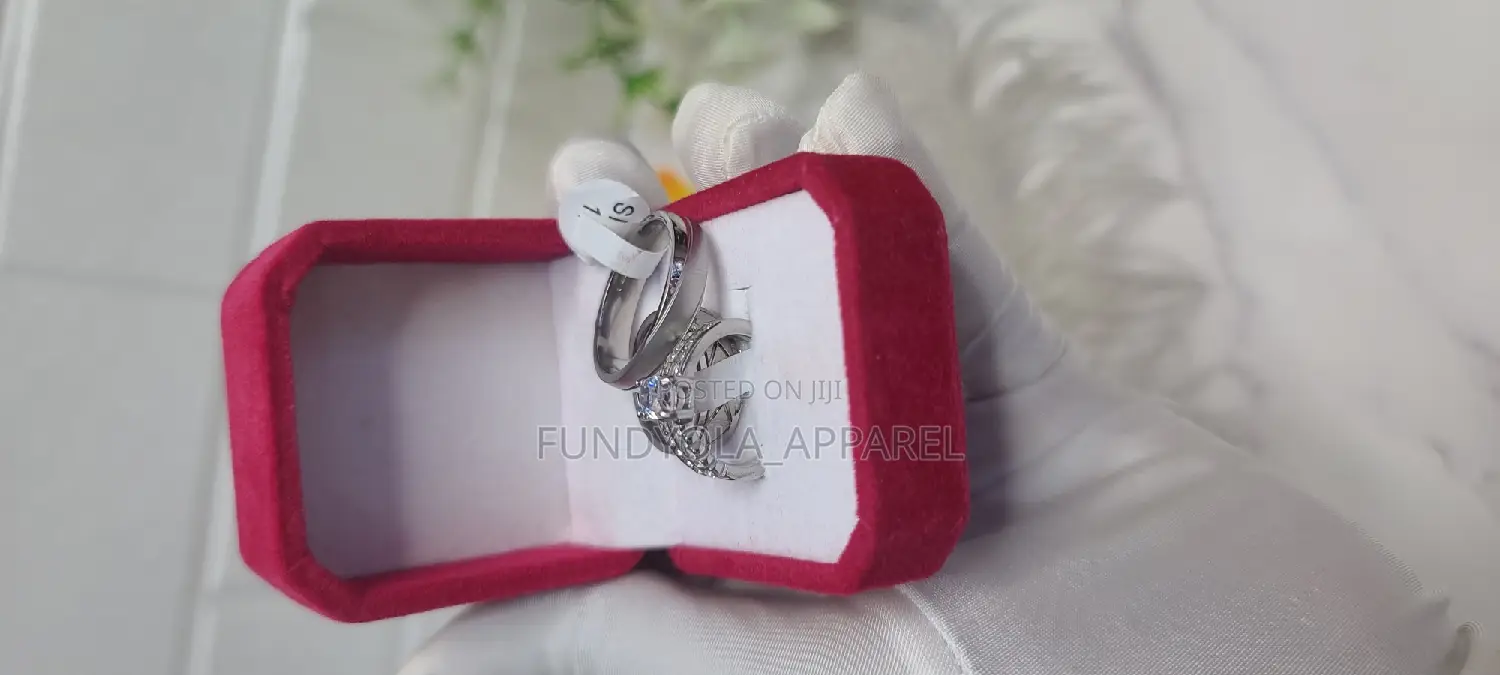 Double Rim Titanium Wedding Set