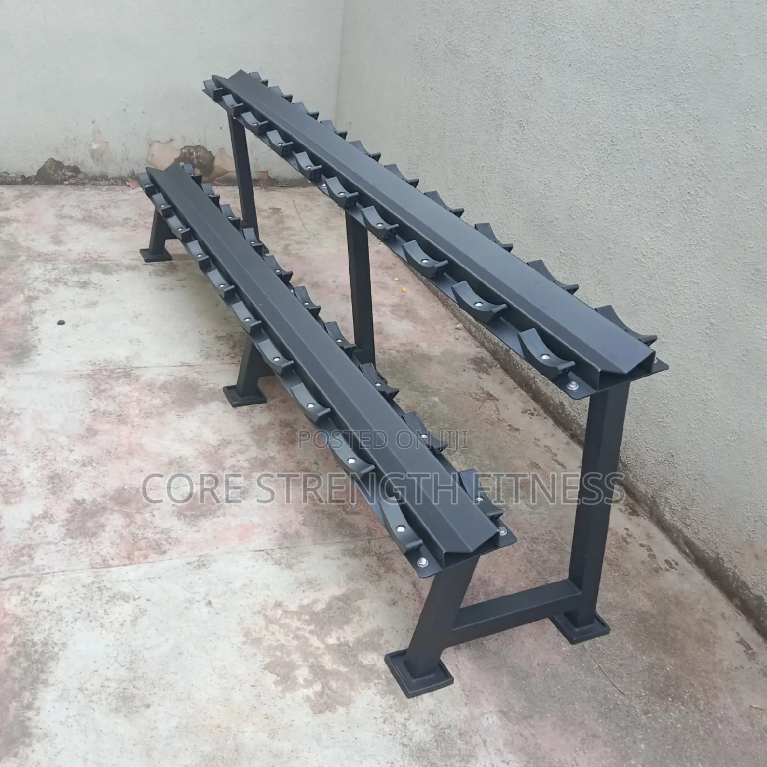 Commercial Heavy Duty Rubber Head Dumbbell Rack