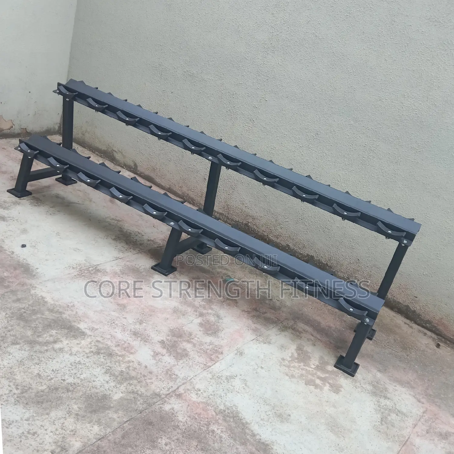 Commercial Heavy Duty Rubber Head Dumbbell Rack