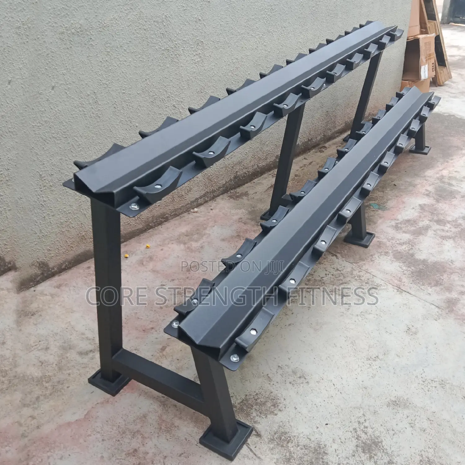 Commercial Heavy Duty Rubber Head Dumbbell Rack