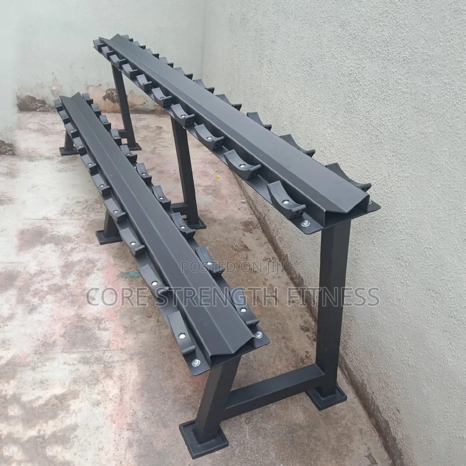 Commercial Heavy Duty Rubber Head Dumbbell Rack