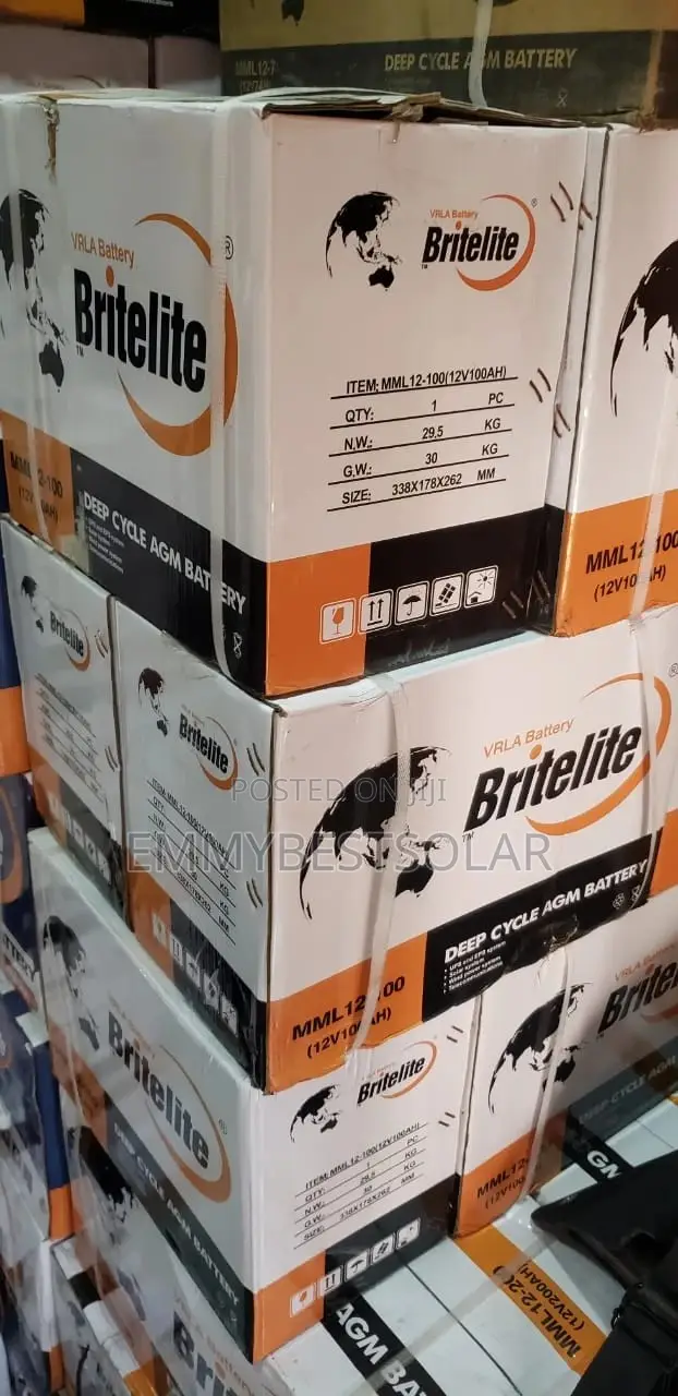 100amps 12v Britlite Gel Battery