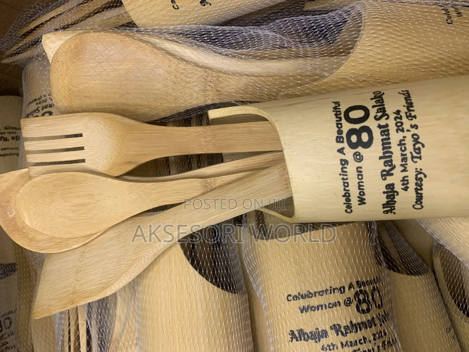 Wooden Spoon Set With Free Print Souvenir Wedding Gift