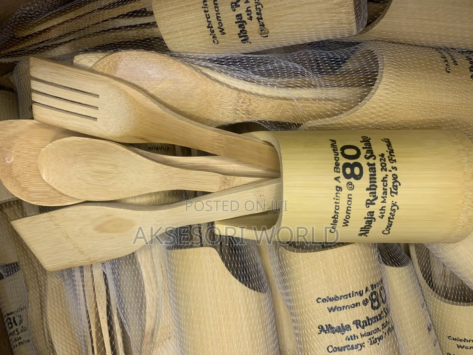 Wooden Spoon Set With Free Print Souvenir Wedding Gift