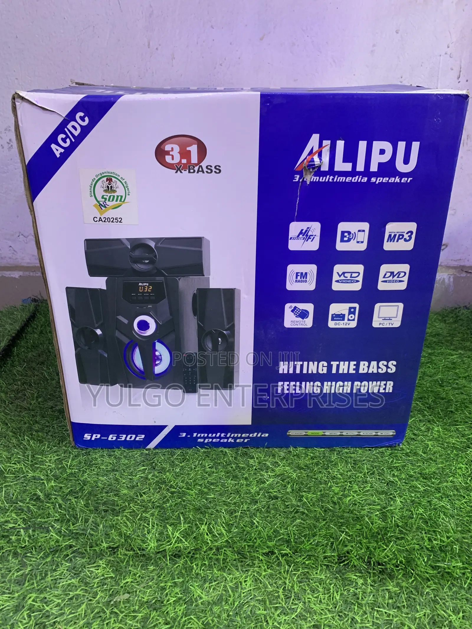 Ailipu 3.1 Channel Home Theater, Bluetooth, Sd Card, Fm Radio