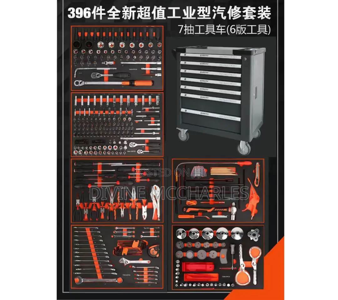 396pc Cabinet Drawer Tools Chart