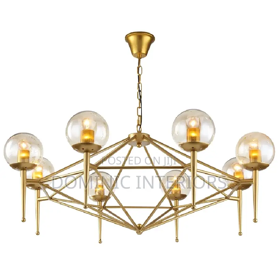 Glass Ball Lead Chandelier