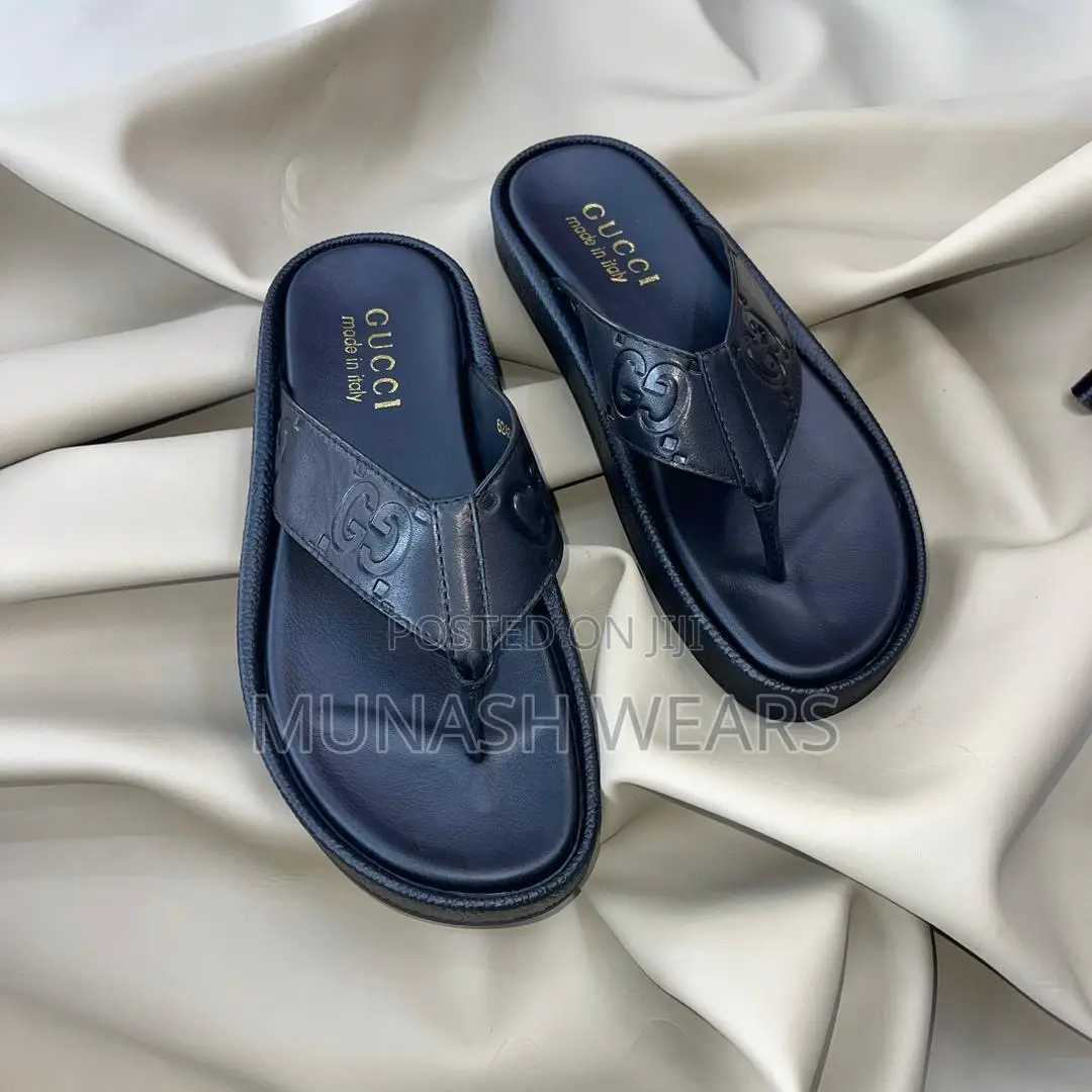 Original Gucci Leather Slipers
